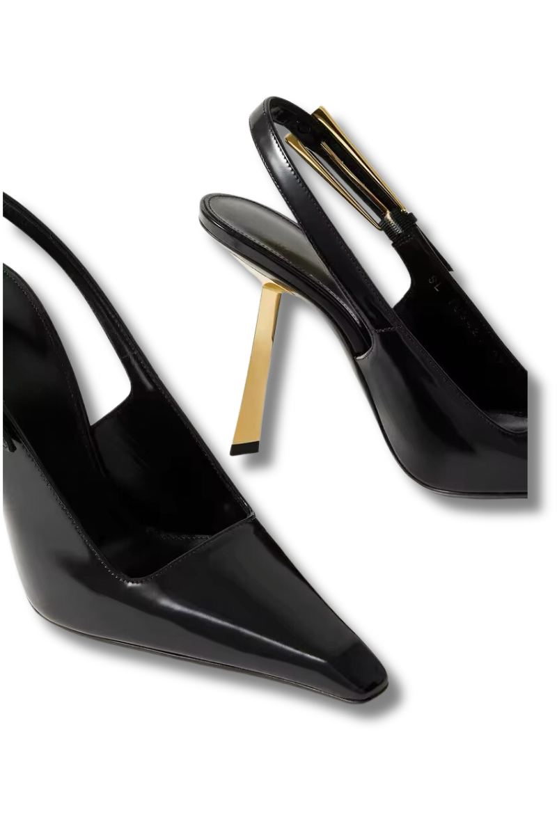 LÉ - Slingback pumps made of patent leather in various heights & colors
